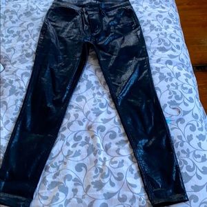 WHBM Snake Print Skinny Jeans